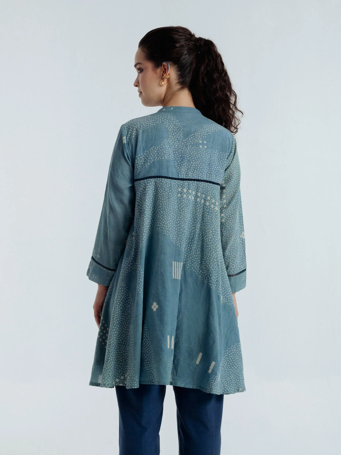 Indigo Flare Shirt - Image 4