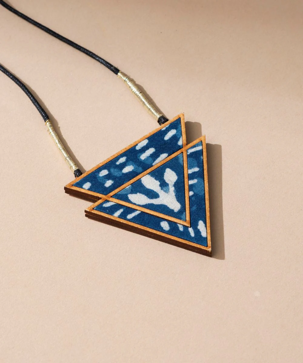 Indigo Triangular Necklace - Image 2