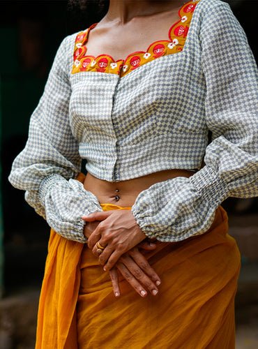 Ira Blouse - Grey - Image 4