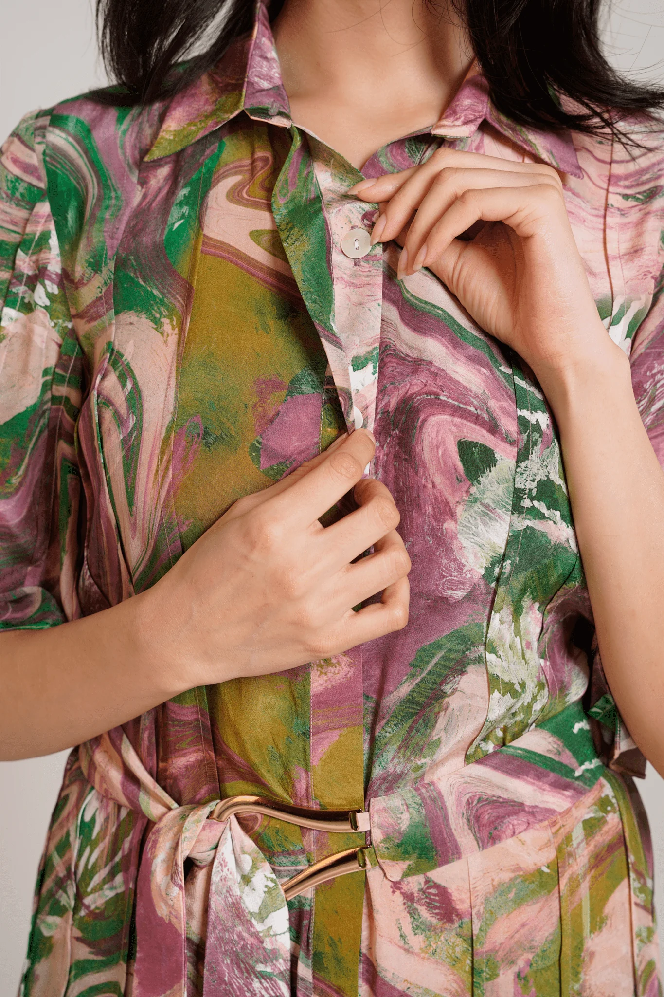 Ira Pleated Dress - Image 3