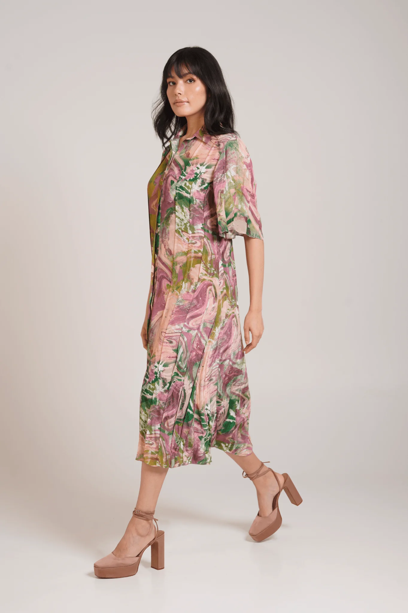 Ira Pleated Dress - Image 4