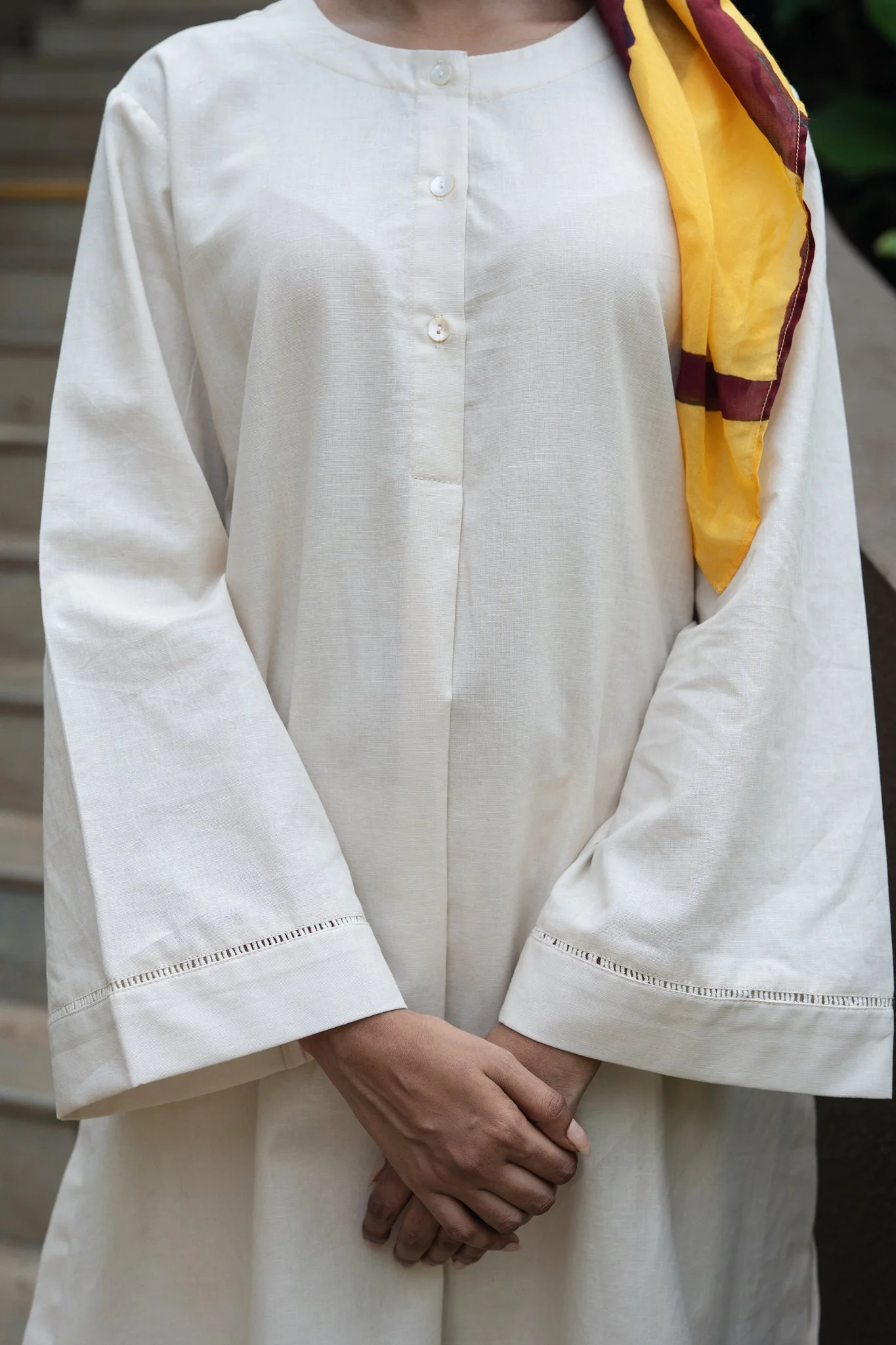 Iris Kurta Set - Beige - Image 5