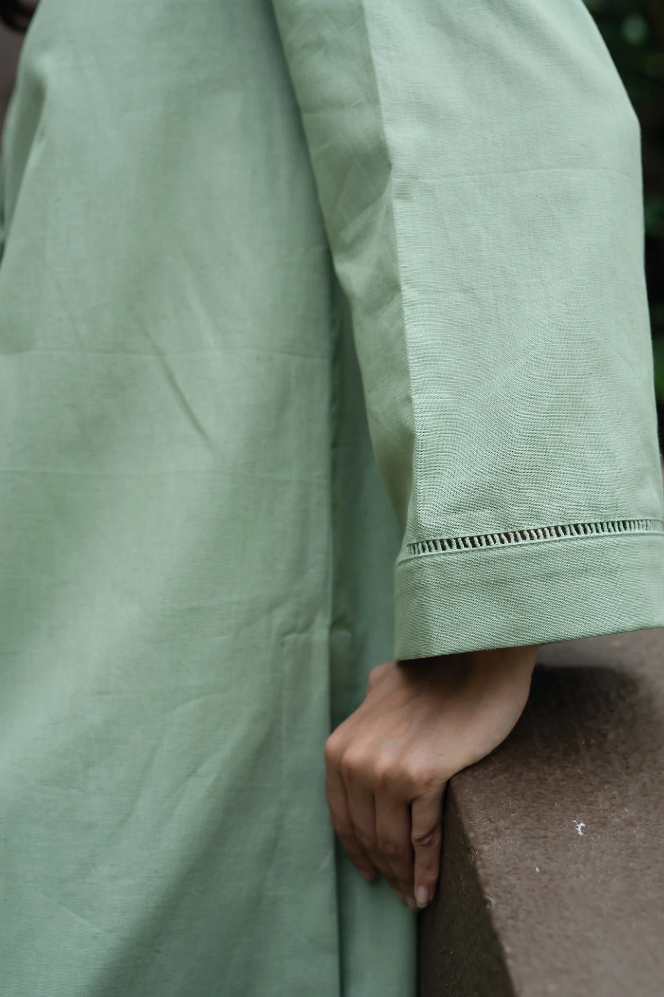 Iris Kurta Set - Olive Green - Image 2
