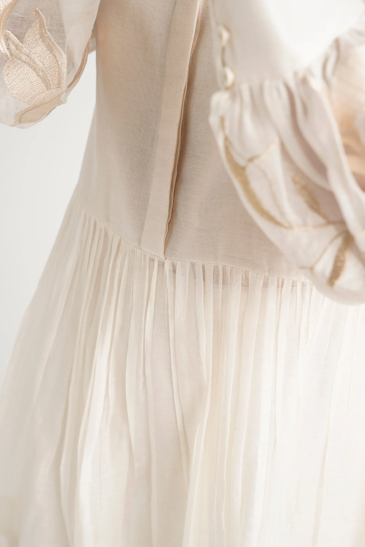 Ivory Abe - Micro Gathered Peplum Tunic Set - Image 6