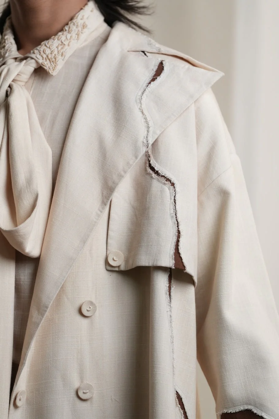 Ivory Broken Trench - Image 3