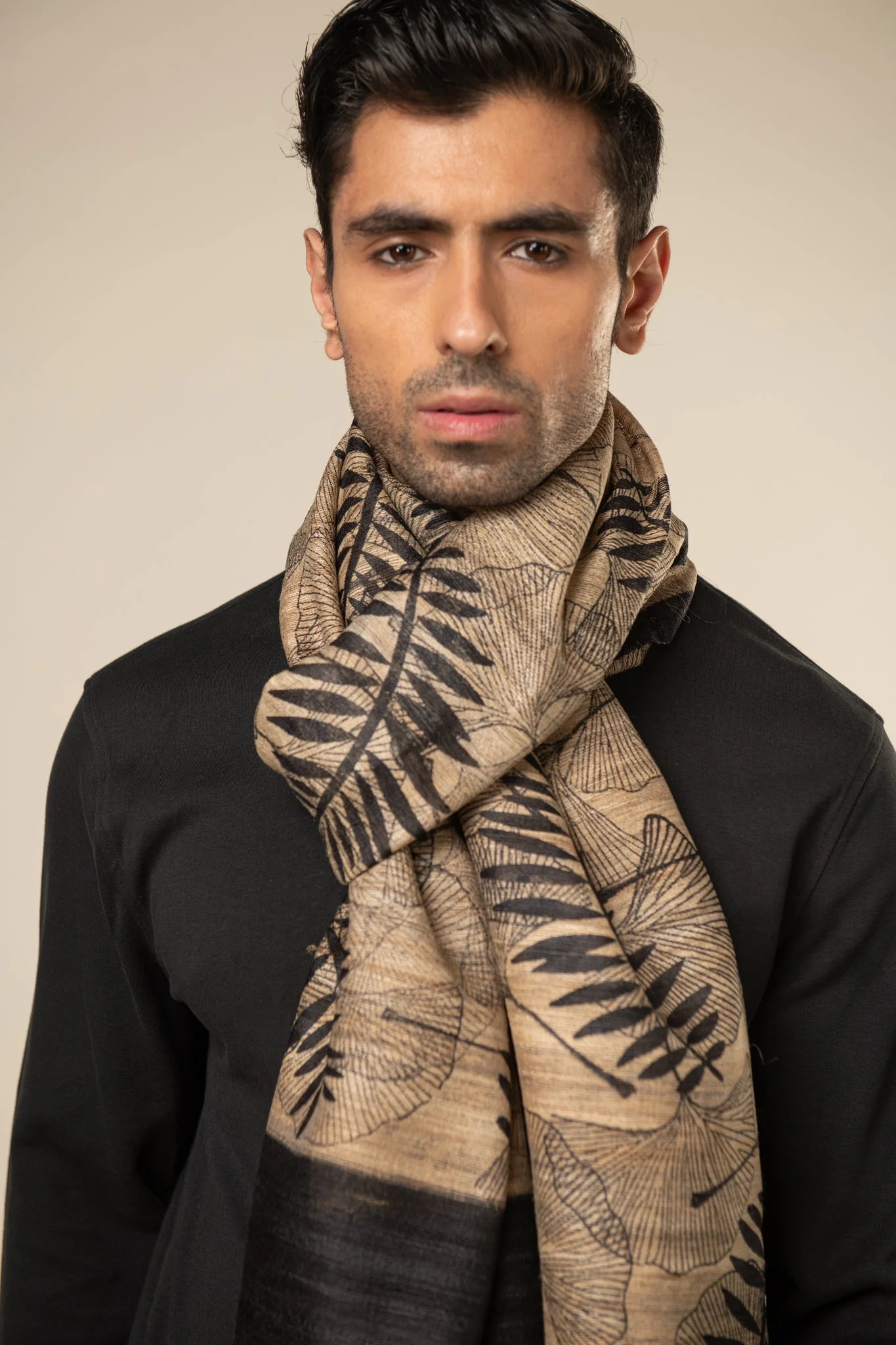 Ivy Tussar Peace Silk Scarf - Image 2