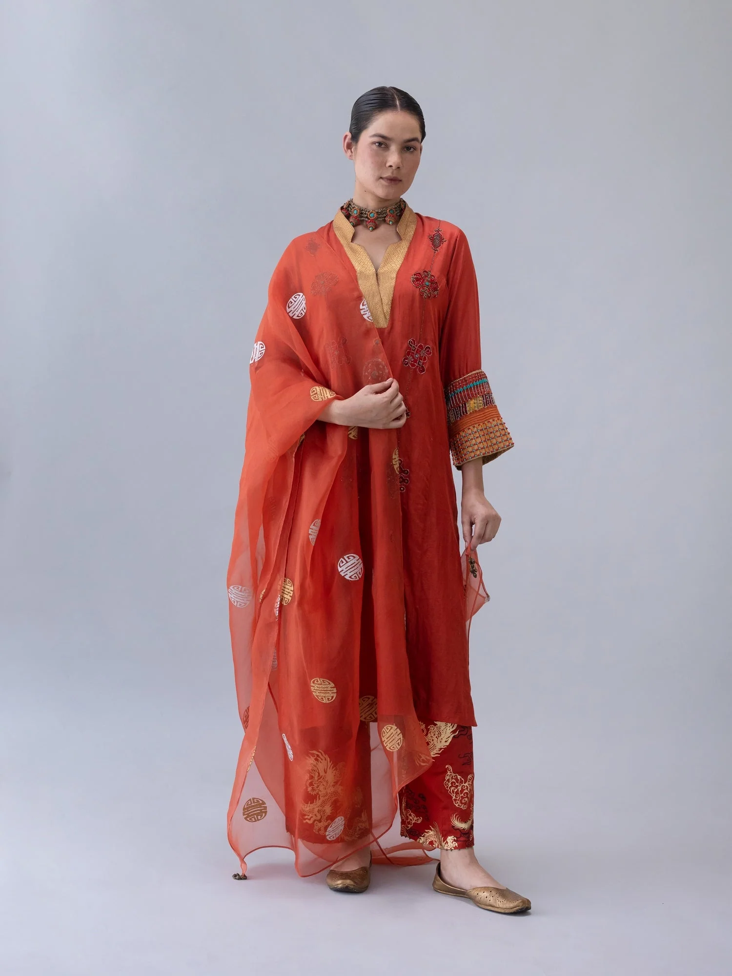 Jakar Rust Kurta - Image 4