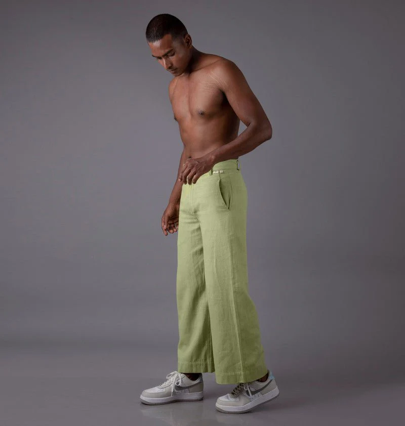 Jharkhand Handloom Textile Unisex Wide Leg Pant