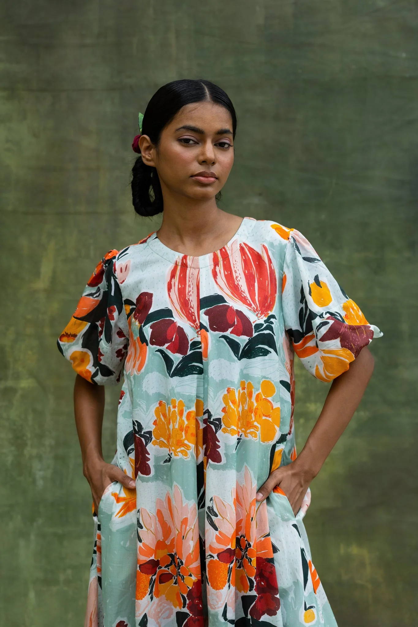 Jill Printed Dress - Image 3