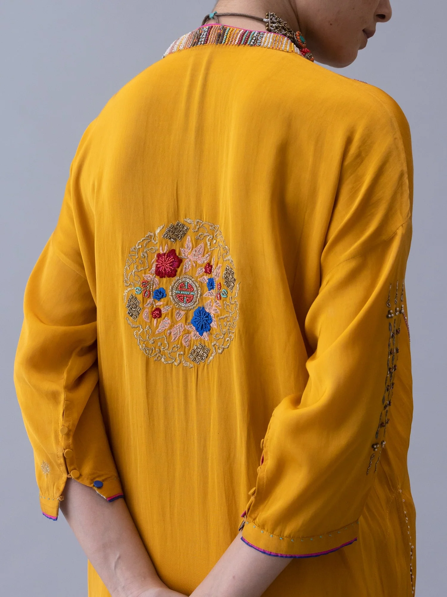 Joma Yellow Kaftan - Image 3