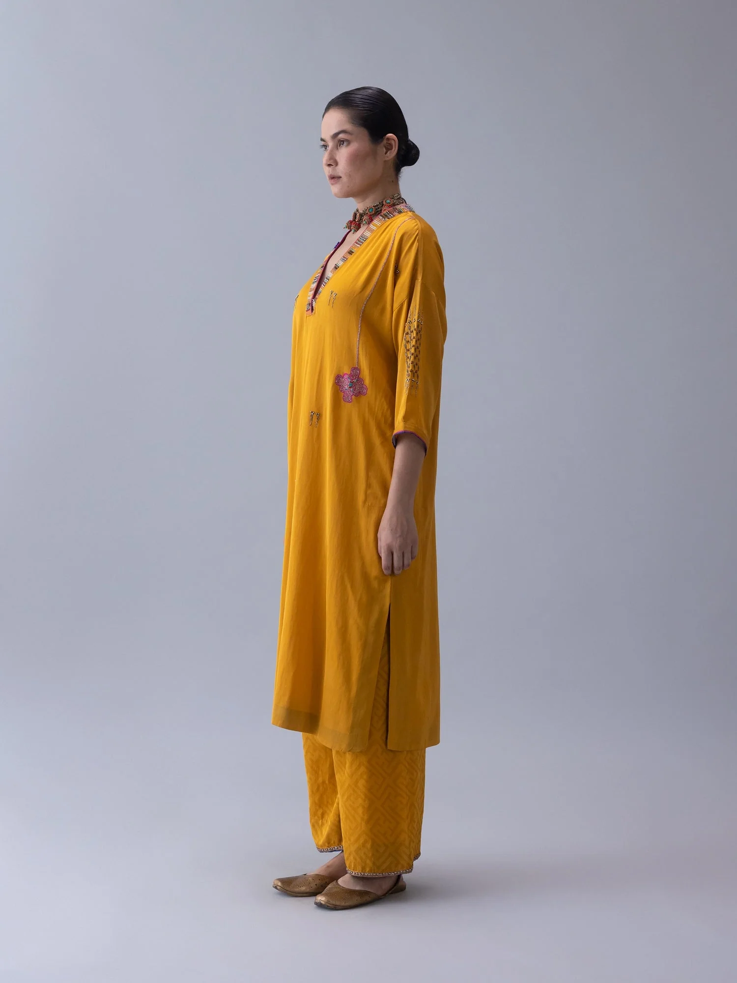 Joma Yellow Kaftan - Image 5