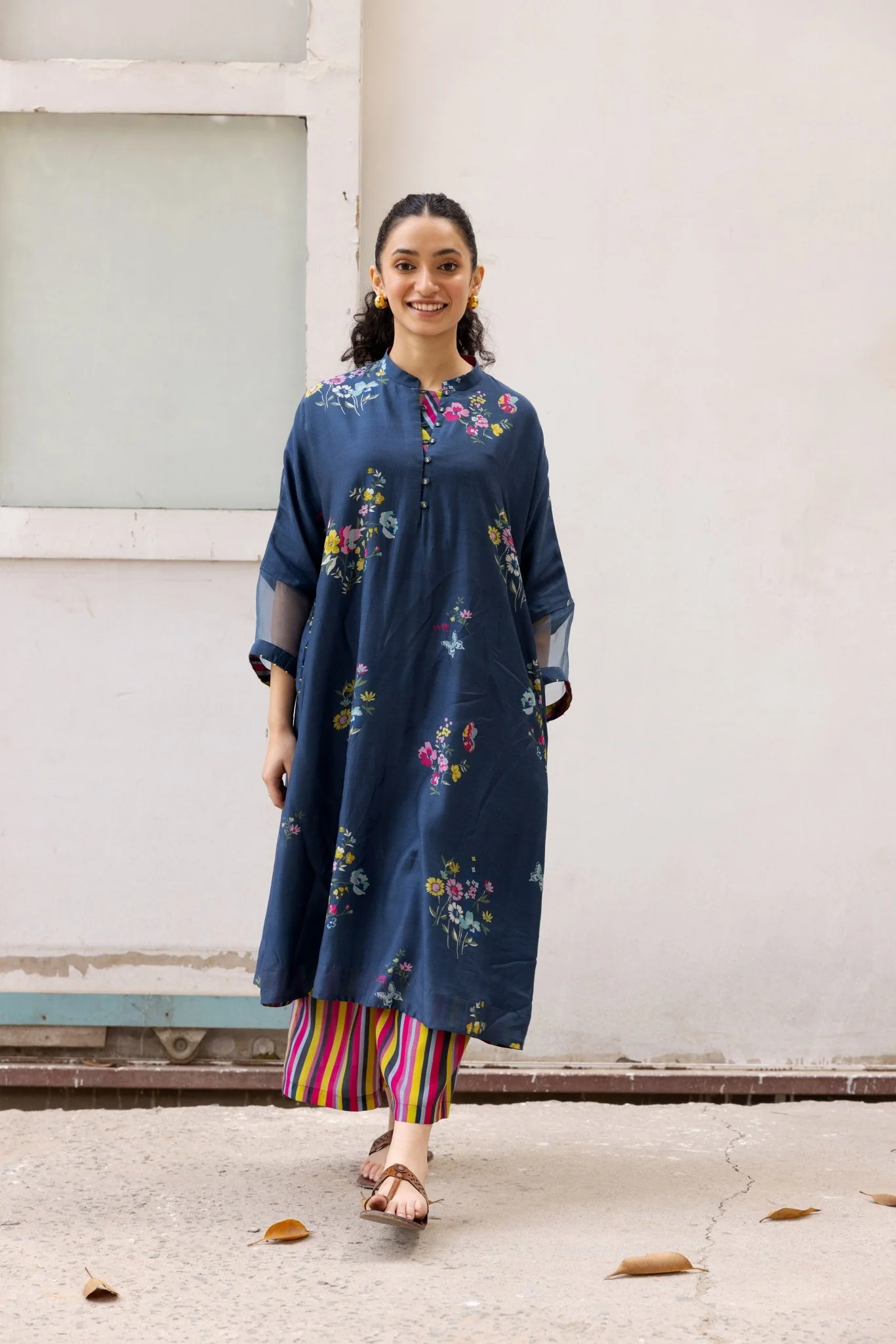 Juhi Kurta Set - Blue
