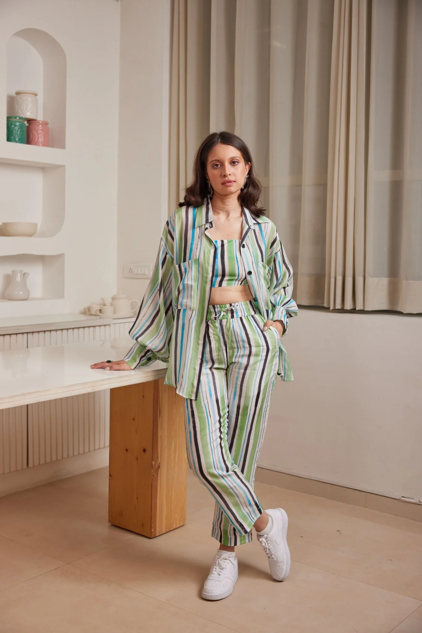 Juno Shirt In Seaside Stripes - Image 4