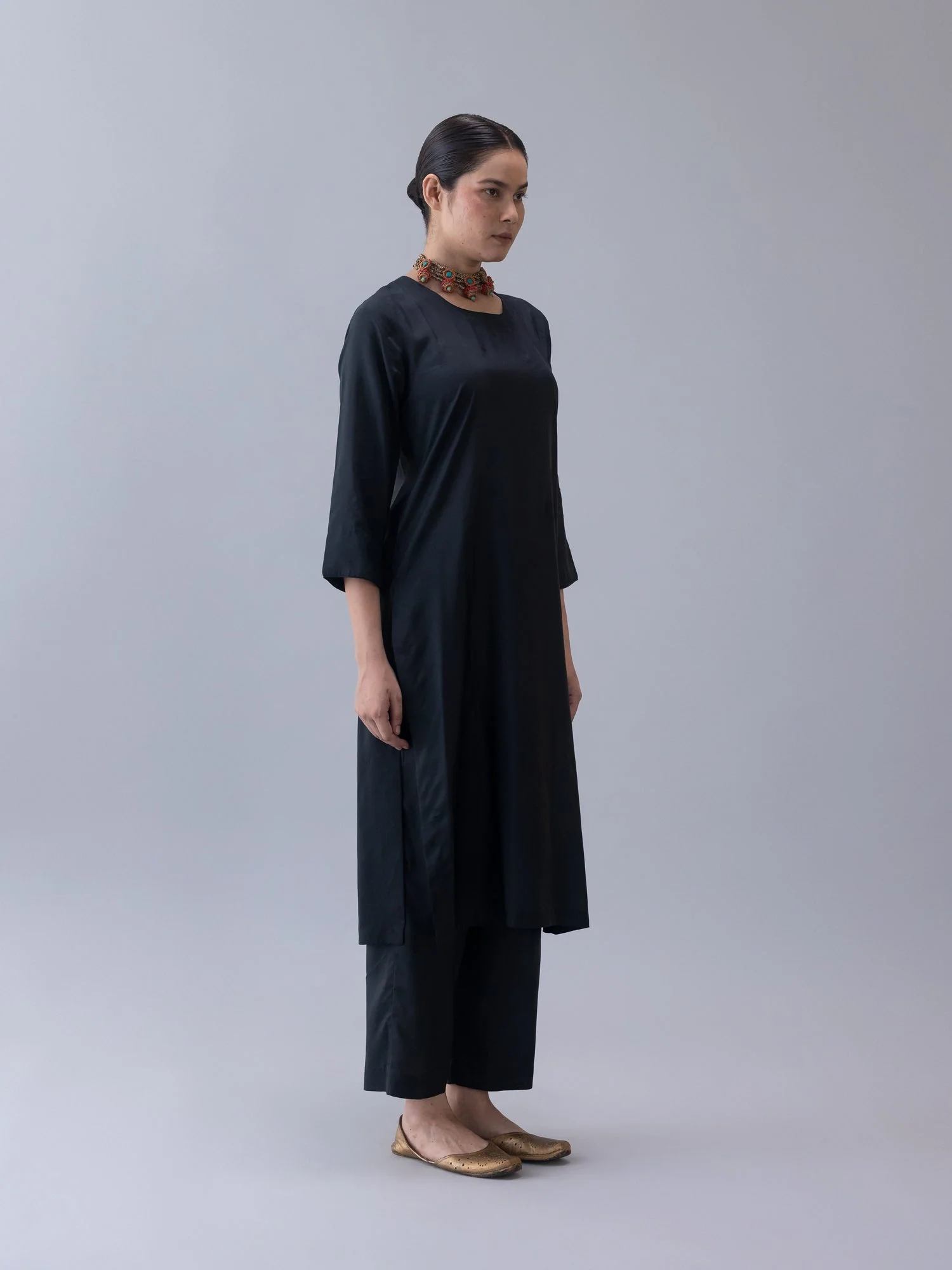Kalchakra Black Kurta - Image 3