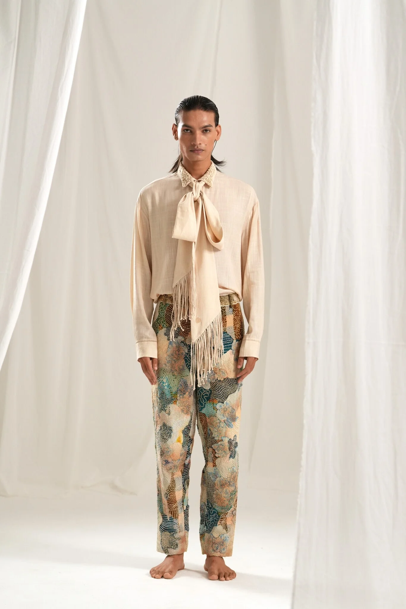Kantha Emb. Trouser - Image 2