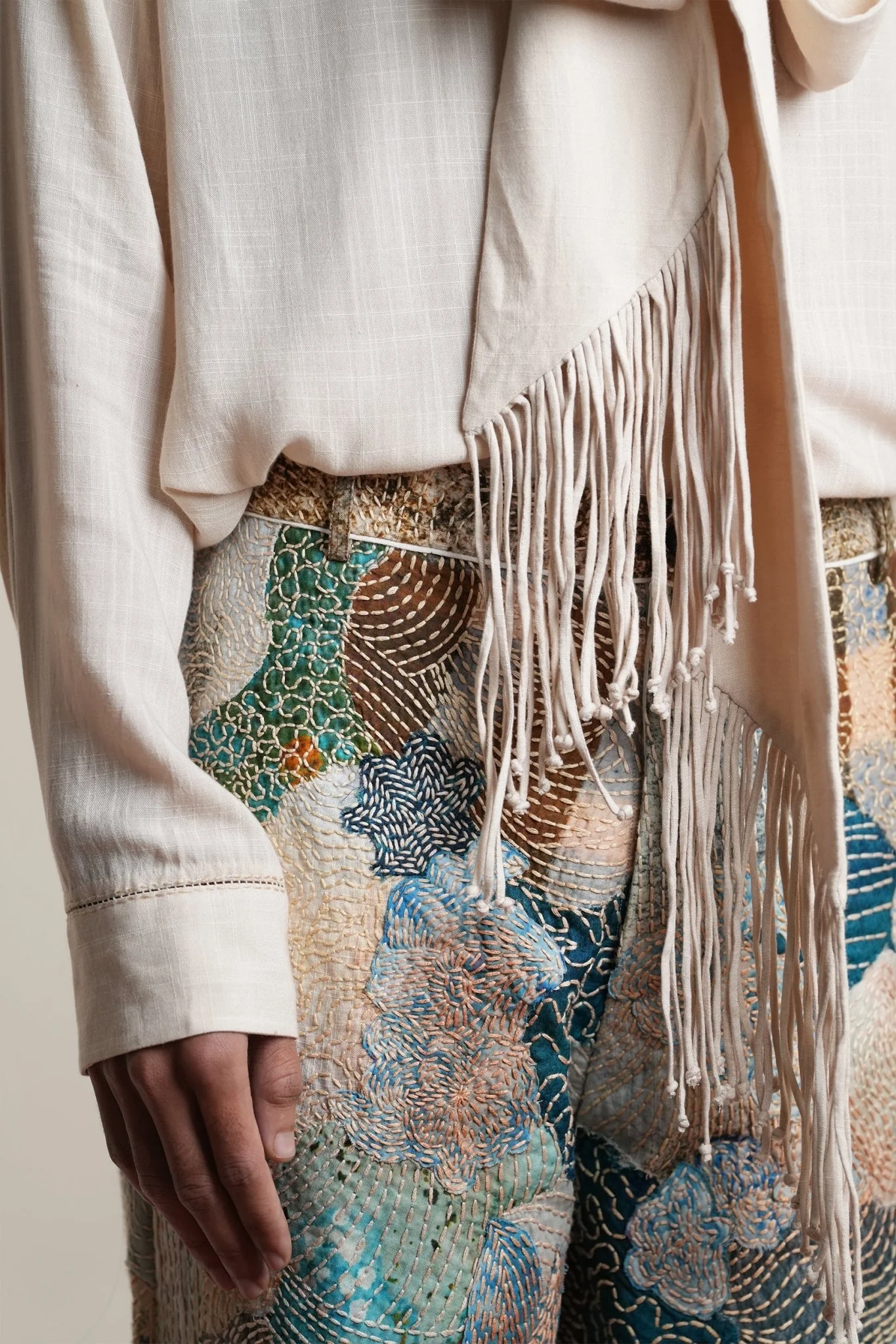 Kantha Emb. Trouser - Image 3