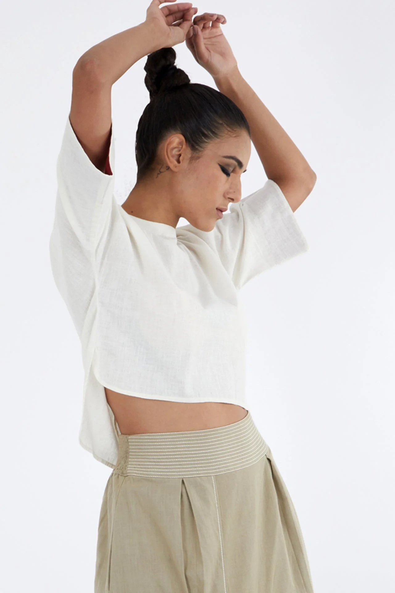 Kazu - Crop Top And Terraced Skirt - Image 4