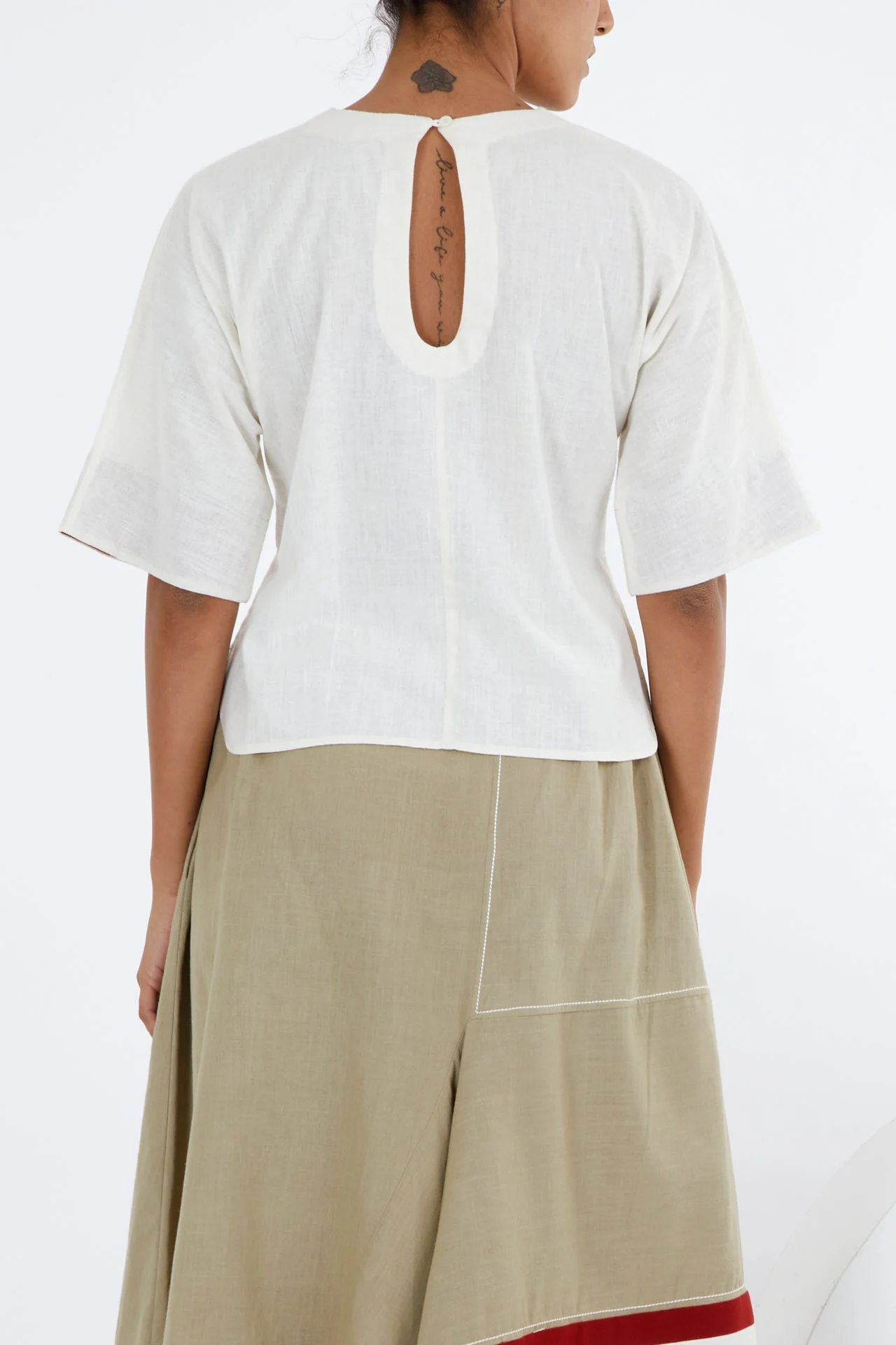 Kazu - Crop Top And Terraced Skirt - Image 9