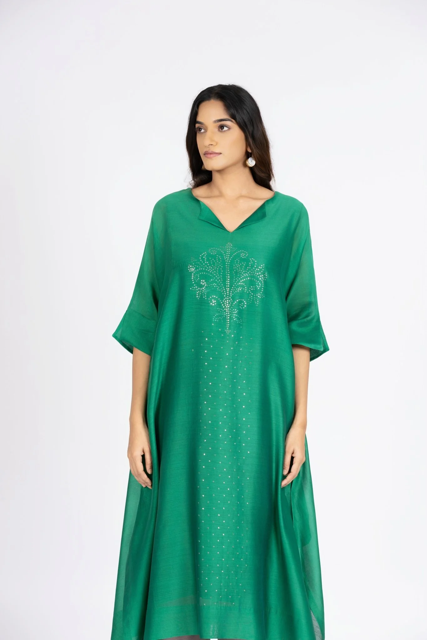Kimono Tunic and Pants - Emerald Green - Image 3