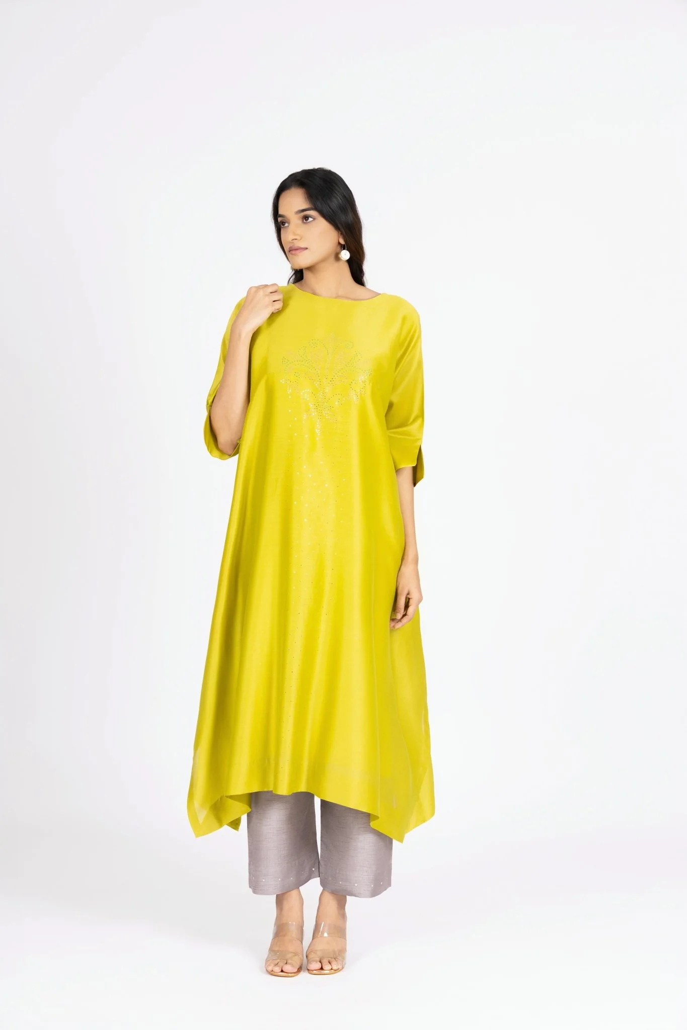 Kimono Tunic and Pants - Lemon Yellow