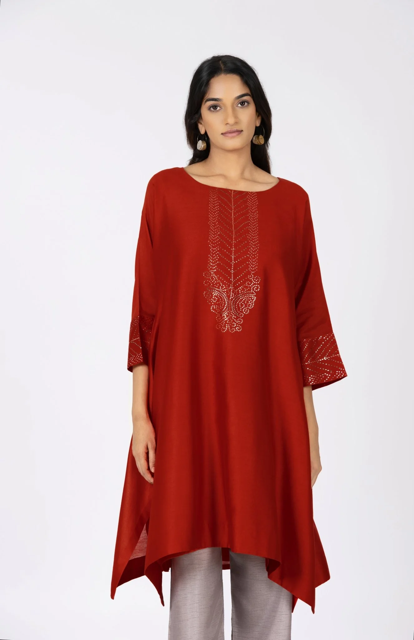 Kimono Tunic and Pants - Red