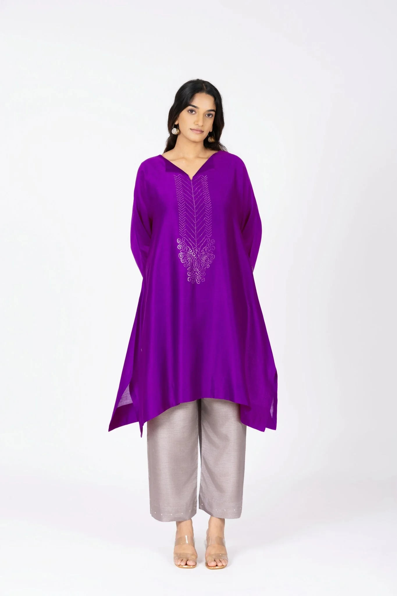 Kimono Tunic and Pants - Violet