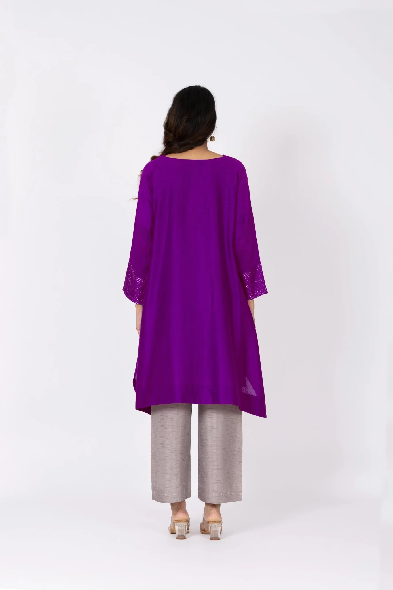 Kimono Tunic and Pants - Violet - Image 5