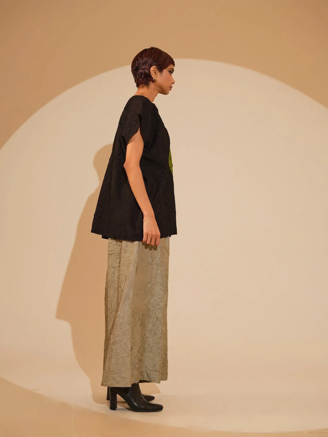 Lane Top - Black and Jade - Image 4