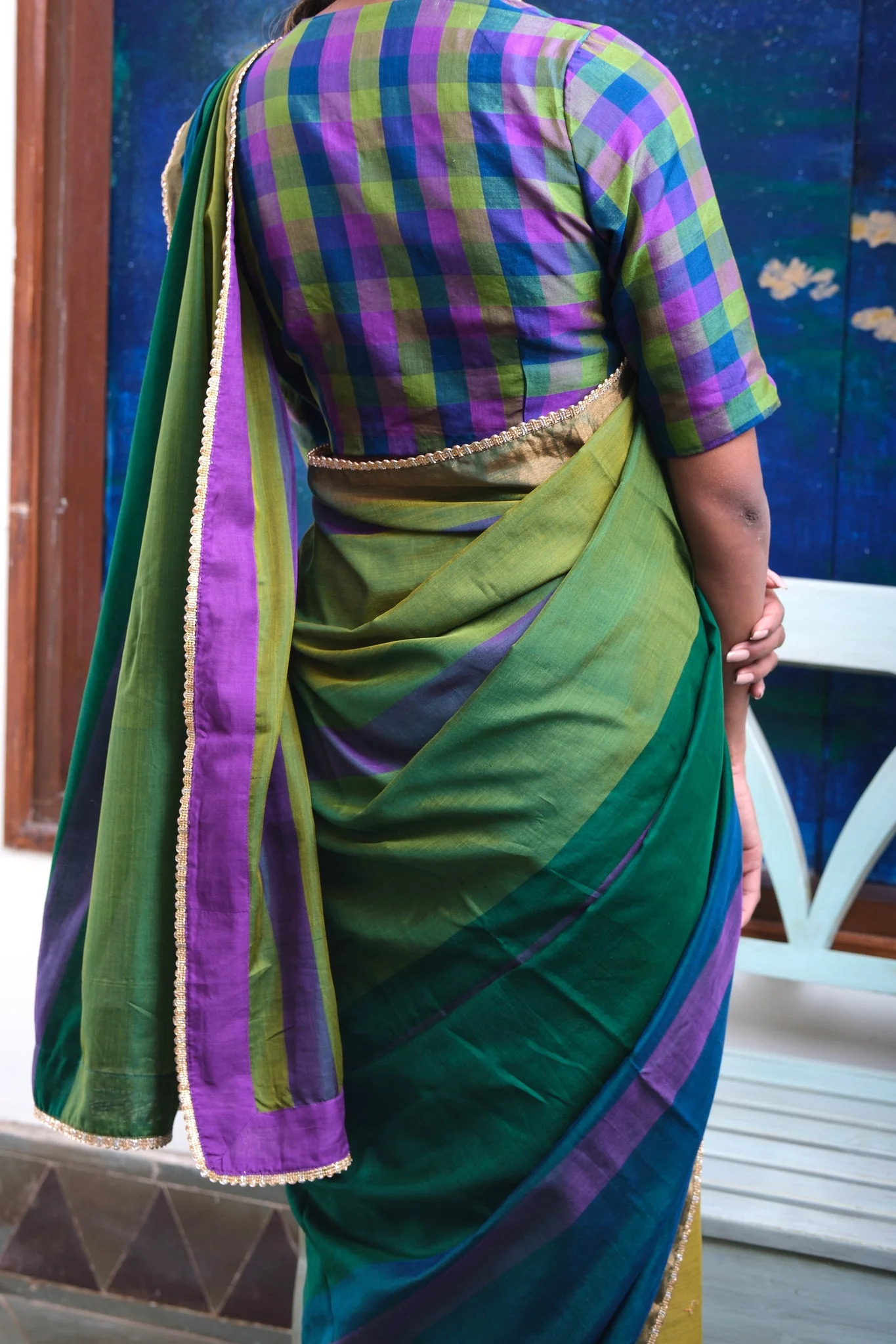 Leela Check Blouse - Image 3