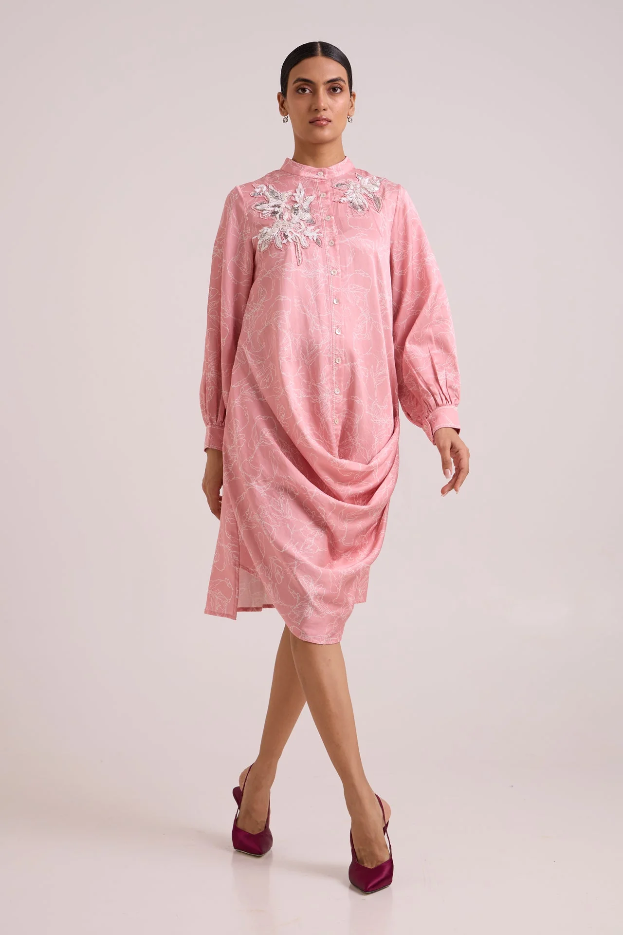 Leya - Rose Water Short Dress - Image 3