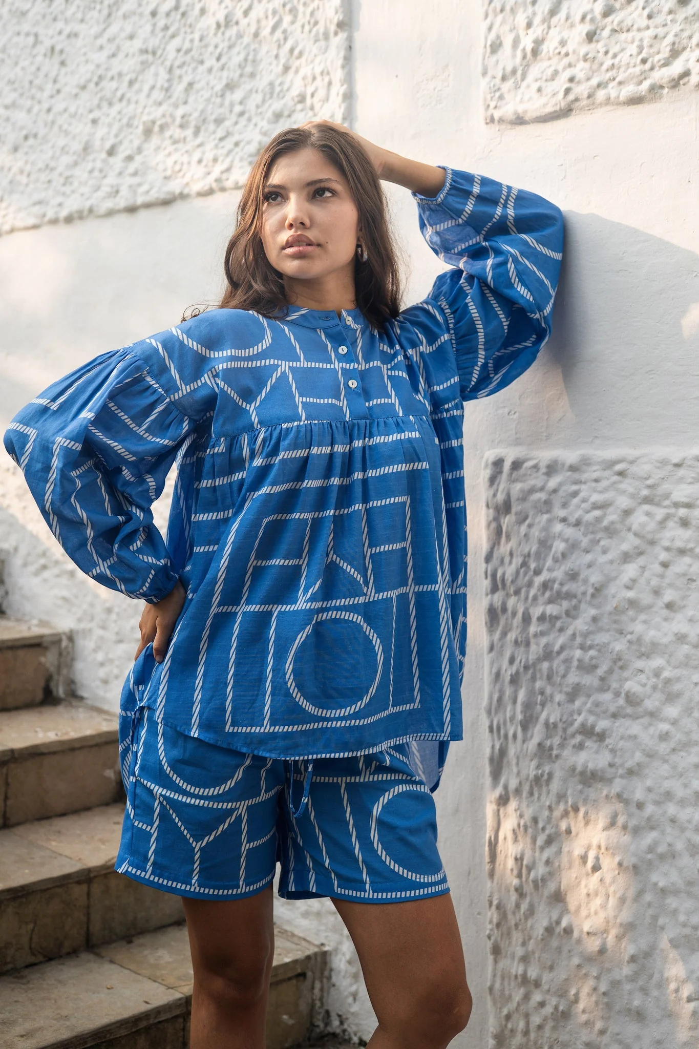 Lolo Set - Blue and White - Image 5