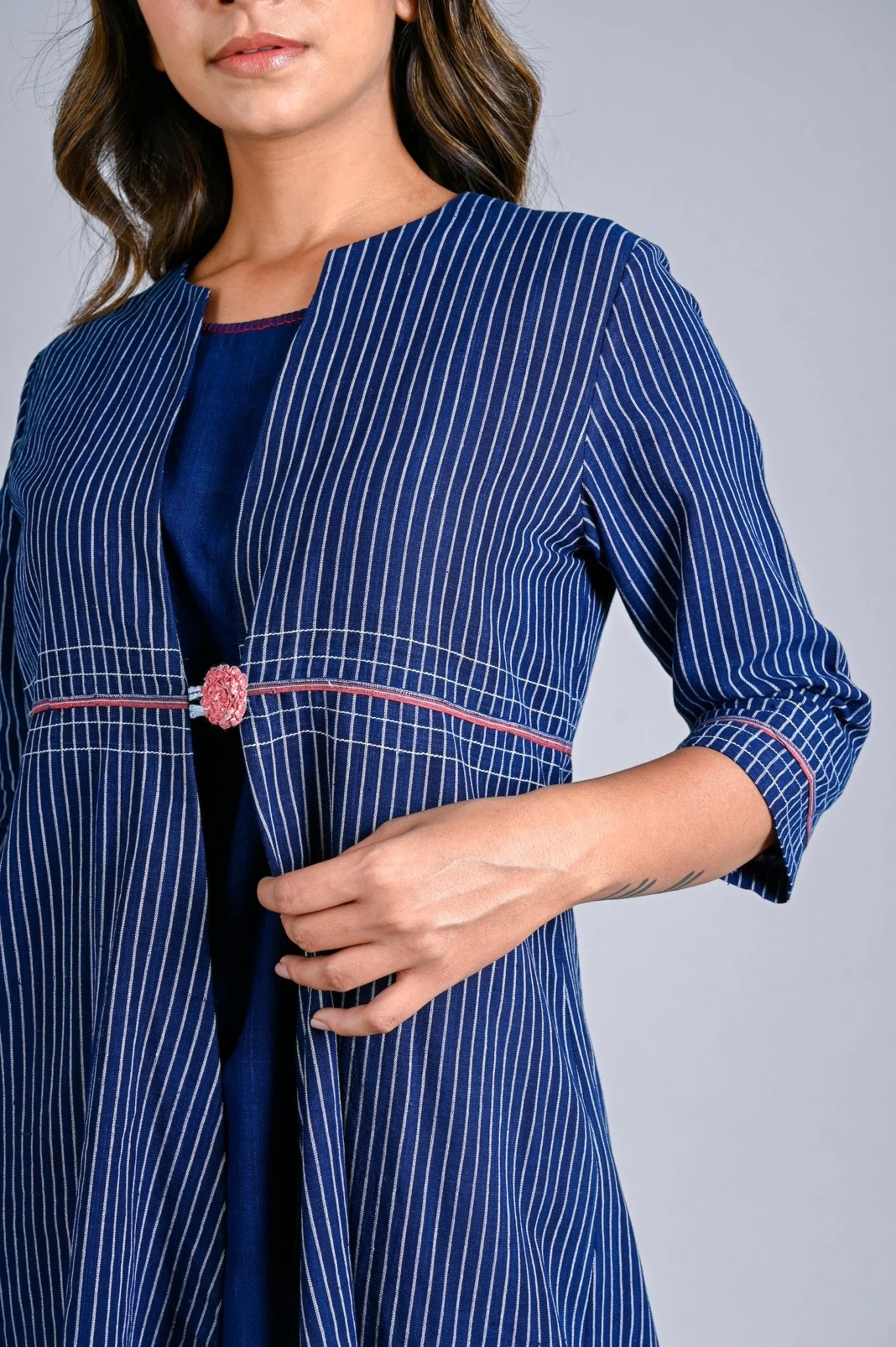 Long One Button Jacket - Image 9