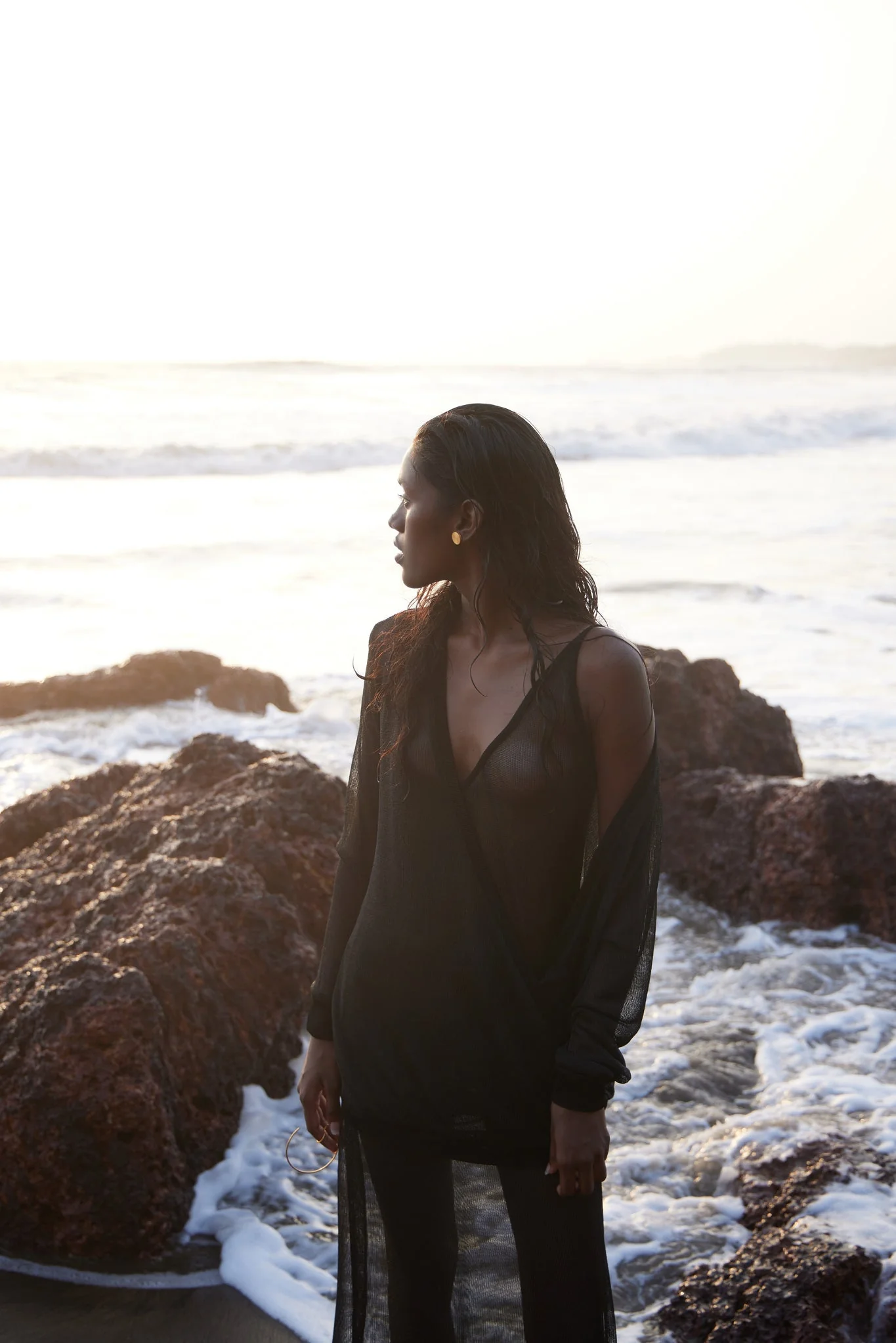 Long Top & Middi Black Chain Dress - Image 2