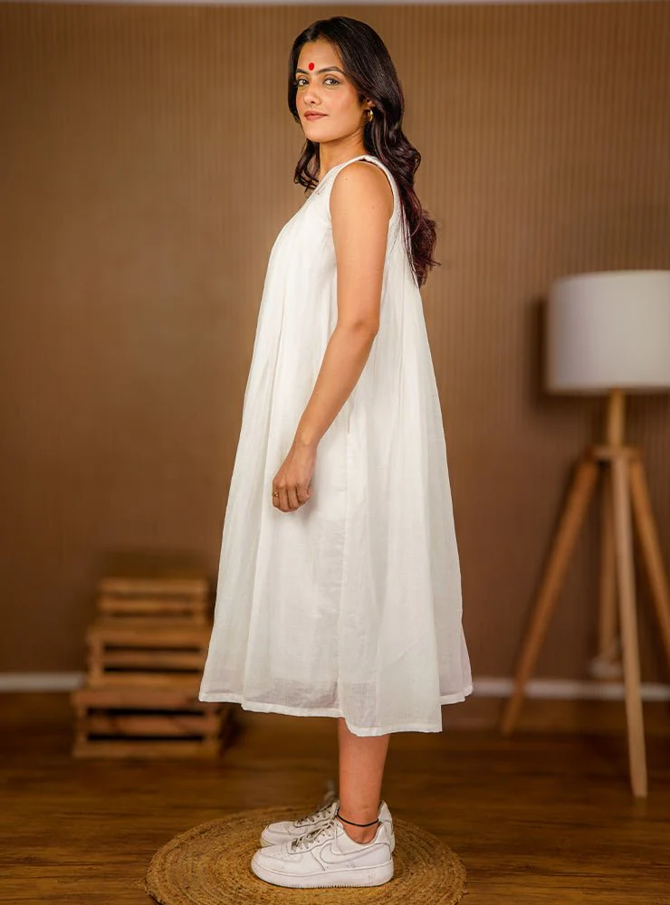 Luna Dress - White - Image 4