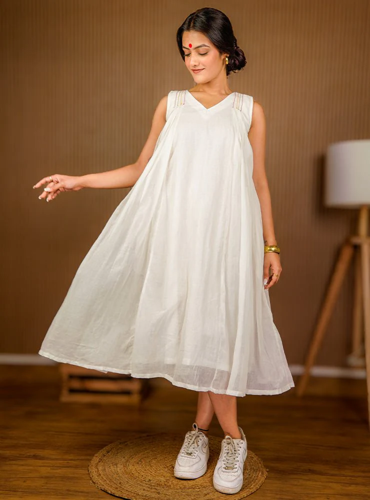 Luna Dress - White - Image 5