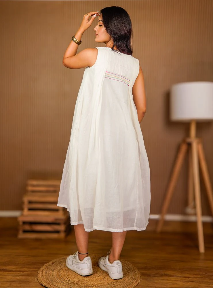 Luna Dress - White - Image 6