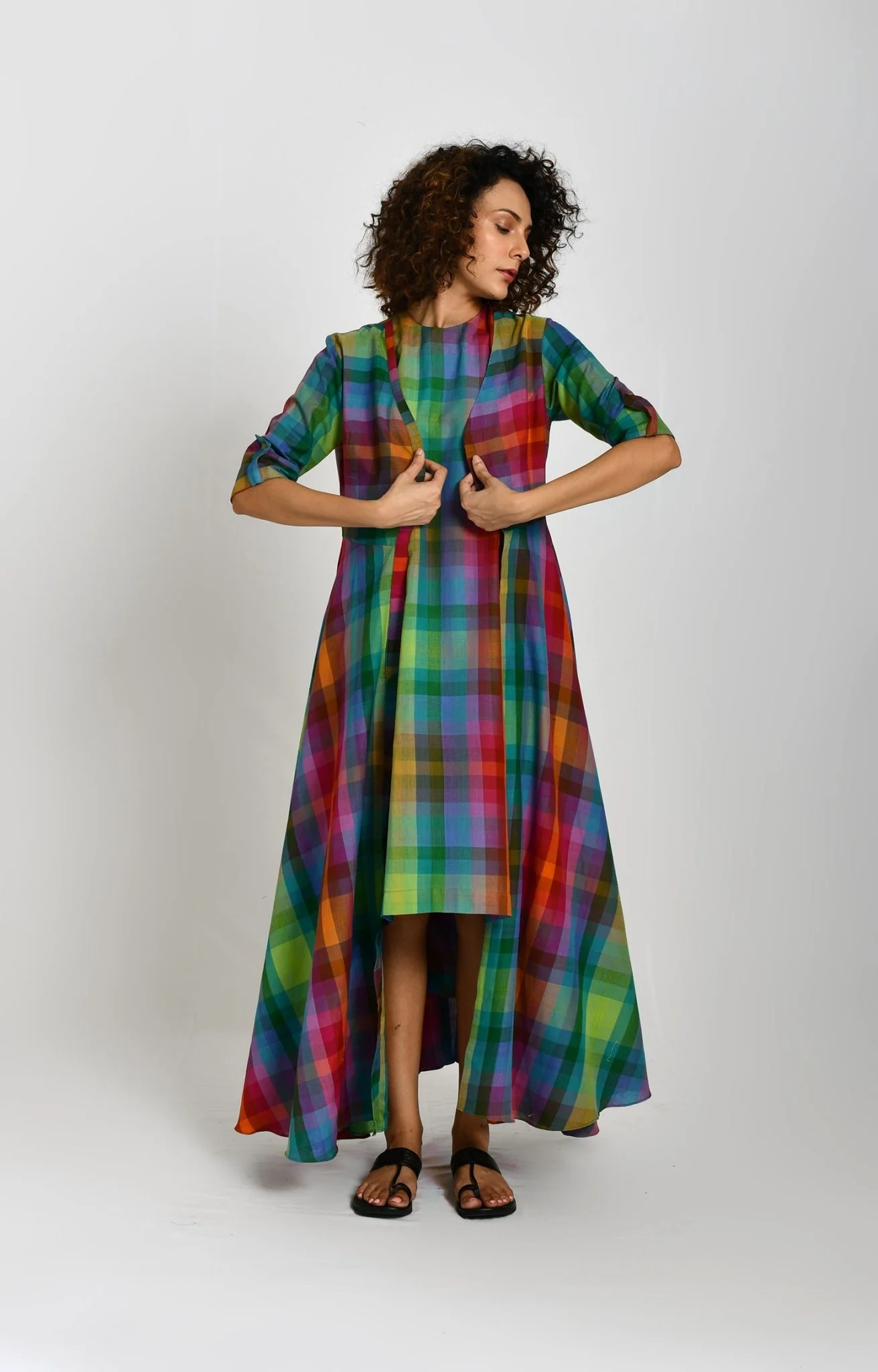 Madras Checks Queen's Jacket - Image 4