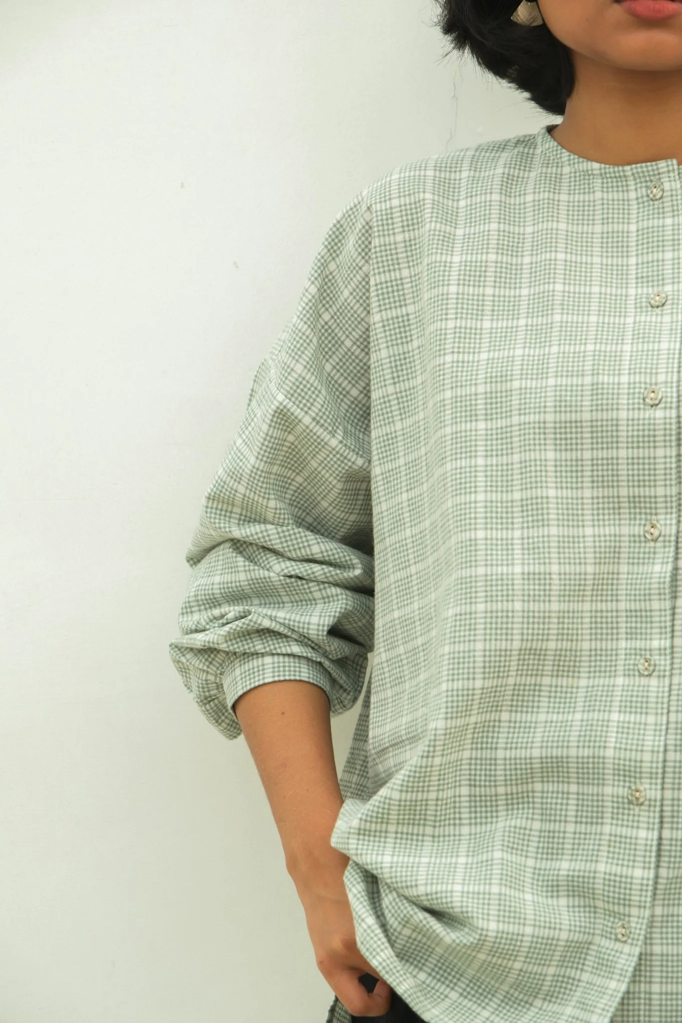 Madras Flair Oversized Shirt - Image 2