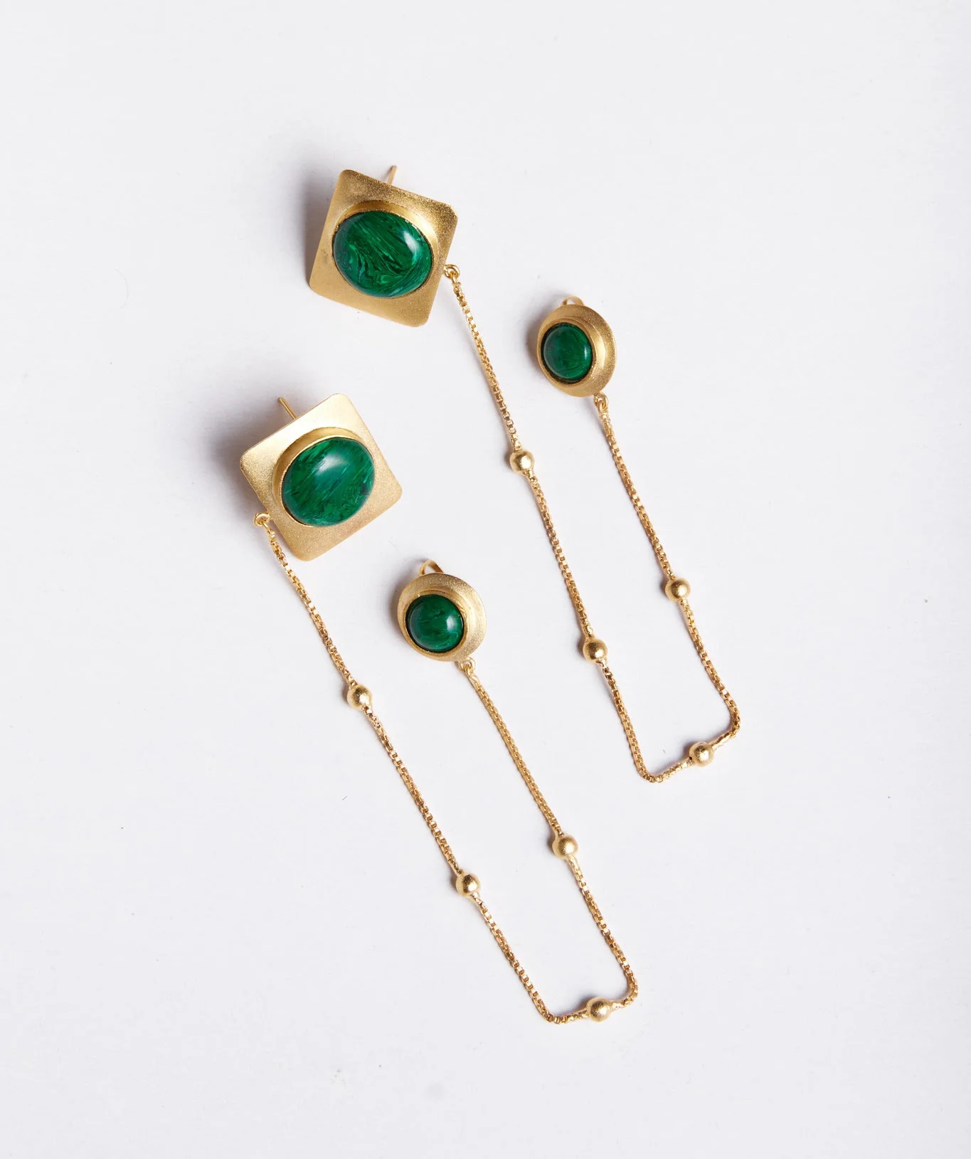 Malachite Core Earring - Image 2