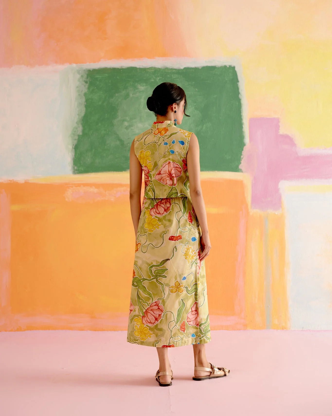 Malta Co-ord Skirt Set in Le Jardin Print - Image 5