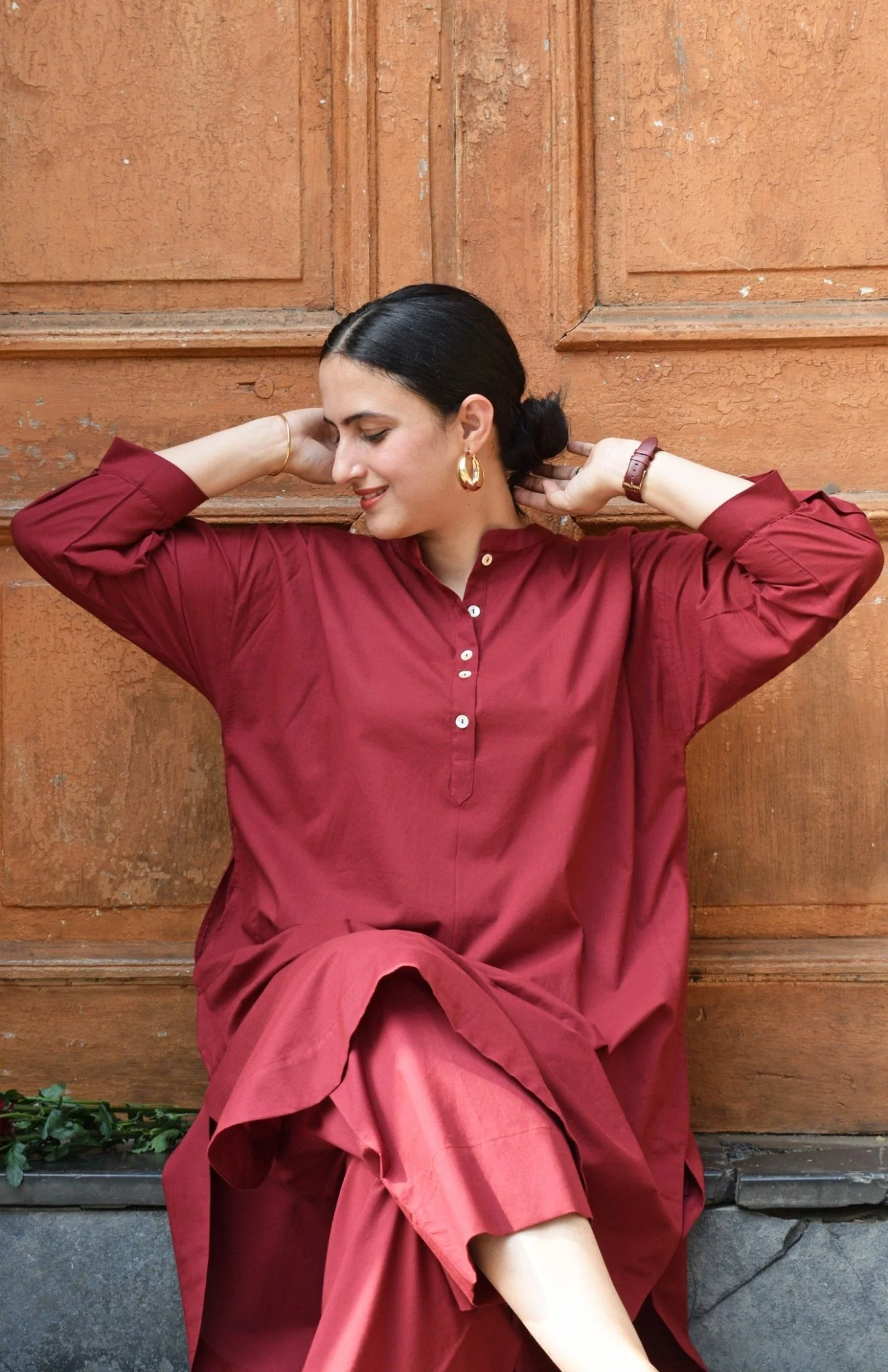 Maroon Anti-fit Co-ord Set - Image 2