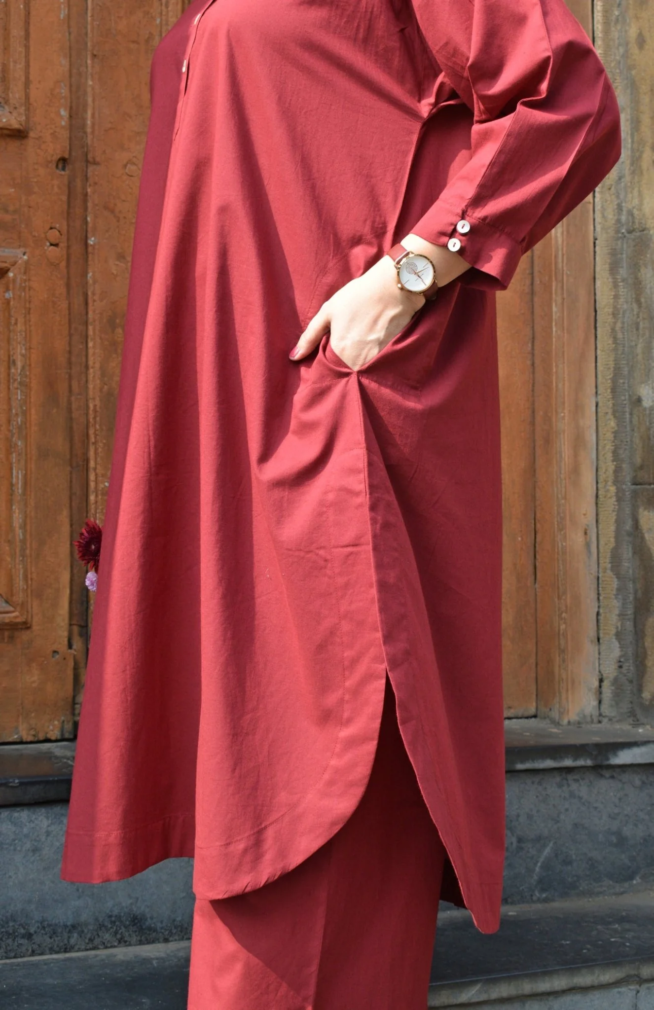 Maroon Anti-fit Co-ord Set - Image 6