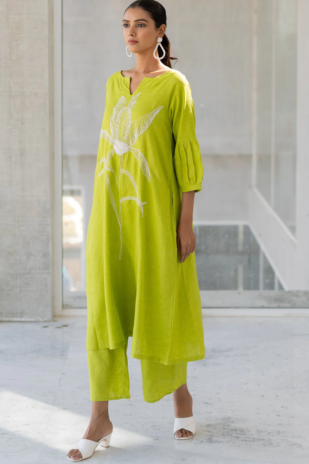 Matcha Bloom Kurta Set - Image 5