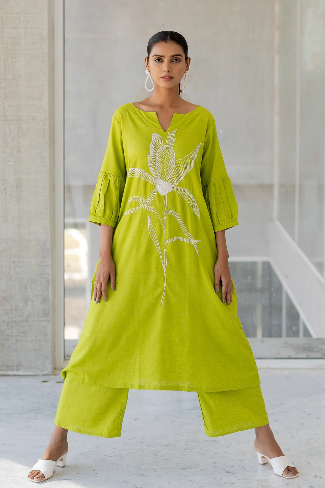 Matcha Bloom Kurta Set - Image 7
