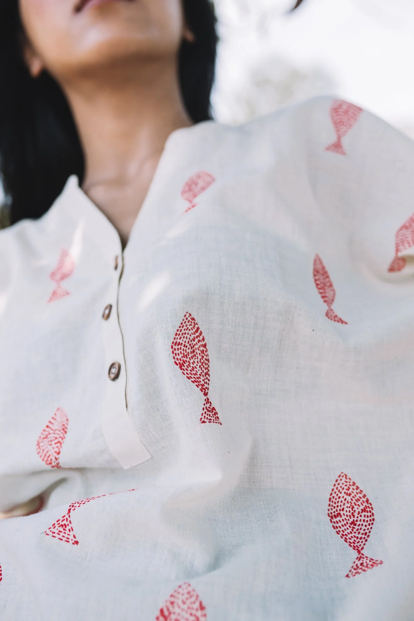 Matsya Mandarin Collar Top - Image 2