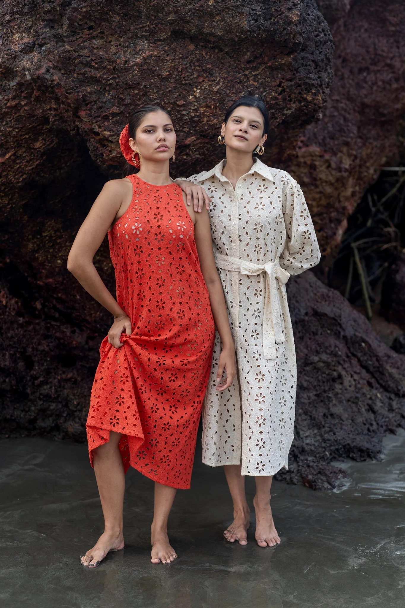 Mazia Dress - Orange