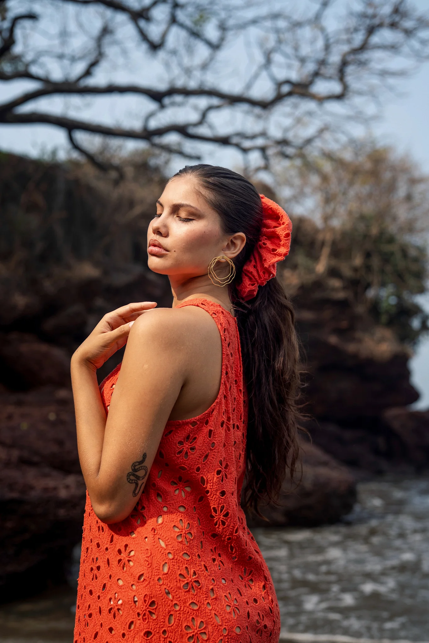 Mazia Dress - Orange - Image 5