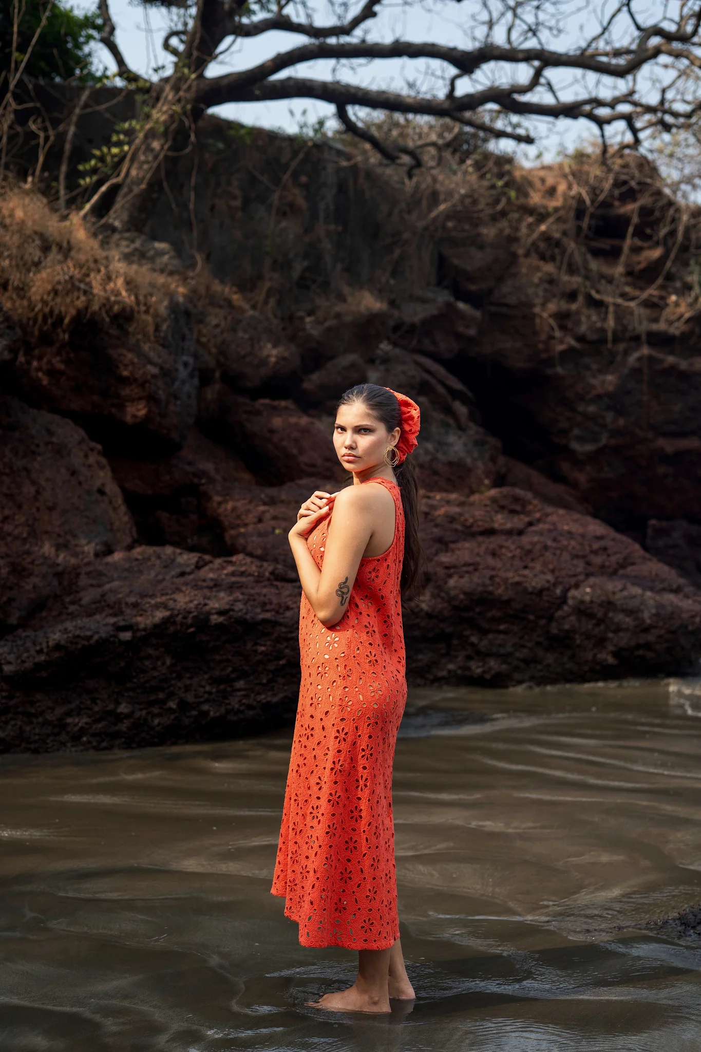 Mazia Dress - Orange - Image 6