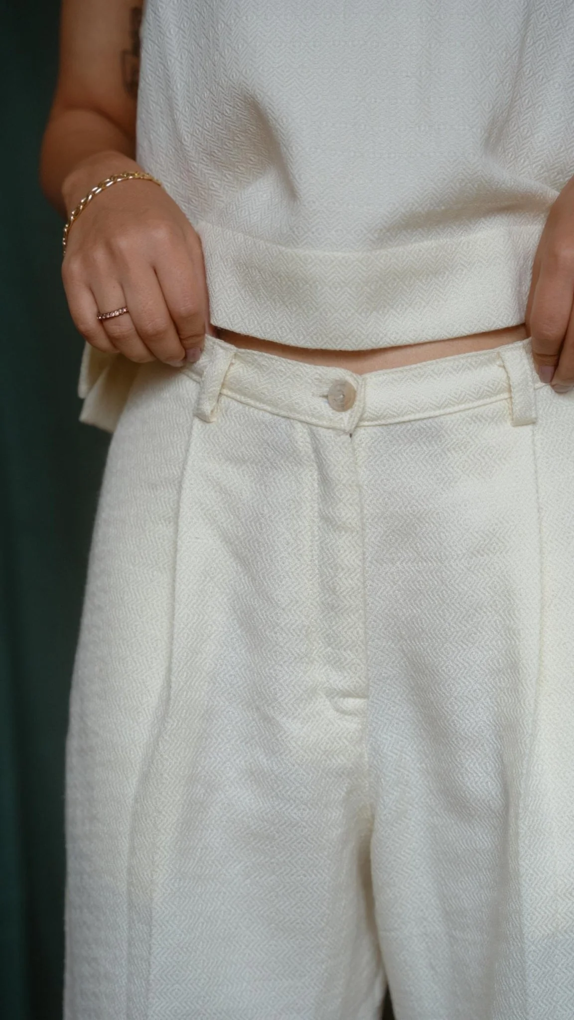 Merino Pants - White