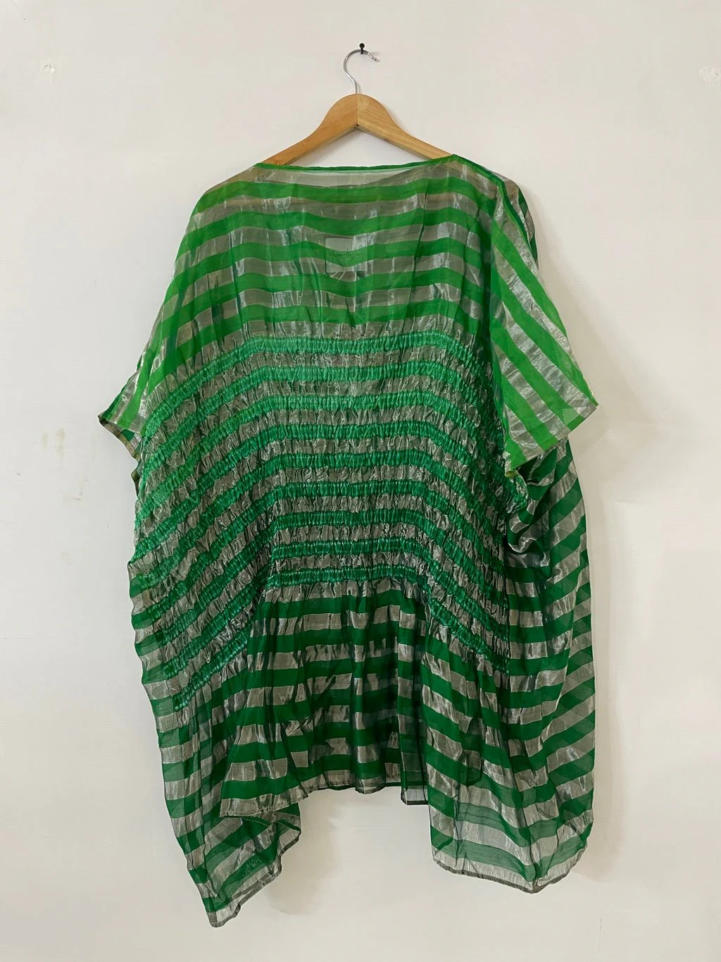 Metallic Green Firdaus Kaftan - Image 3